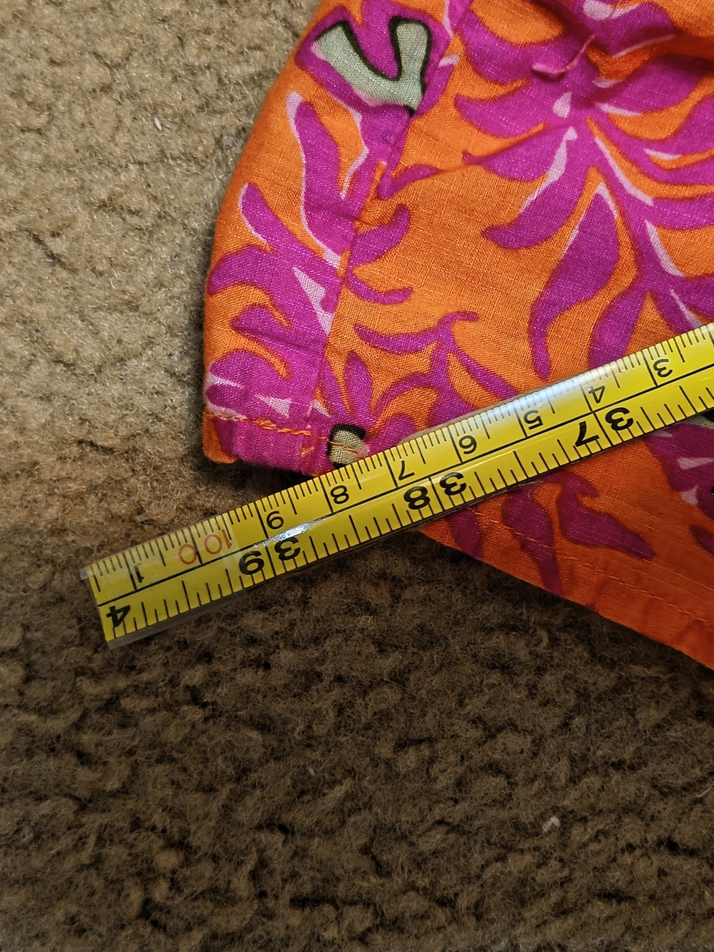 GAP Y2K 2006 Pink Orange Floral Drop Waist Dress Size 2 - Picture 7 of 13